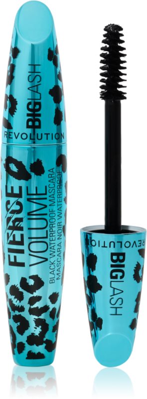 Revolution Big Lash Fierce Volume mascara rezistent la apă, pentru volum culoare Black 9 g